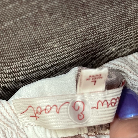 Willow & Root brown and white blouse - Picture 6 of 7